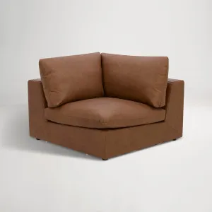 Hudson Leather Corner Modular, Tuscany Tan, by Lounge Lovers by Lounge Lovers, a Sofas for sale on Style Sourcebook
