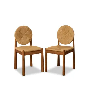 Marbella Woven Dining Chair - Set of Two - Natural - Mocka by Mocka., a Dining Chairs for sale on Style Sourcebook