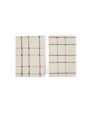 Aldelie set of 2 multicoloured 100% cotton jacquard napkins by null, a Table Cloths & Runners for sale on Style Sourcebook