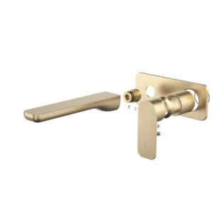 Luna II Easyswitch Wall Basin Or Bath Mixer Trim Kit (Only) 180mm Brushed | Made From Brass/Brushed Brass By Caroma by Caroma, a Bathroom Taps & Mixers for sale on Style Sourcebook