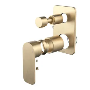 Luna II Easyswitch Bath Or Shower Mixer With Diverter Trim Kit (Only) Brushed | Made From Brass/Brushed Brass By Caroma by Caroma, a Bathroom Taps & Mixers for sale on Style Sourcebook