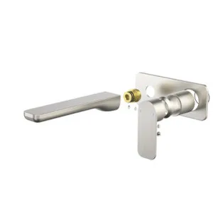 Luna II Easyswitch Wall Basin Or Bath Mixer Trim Kit (Only) 180mm | Made From Brass In Brushed Nickel By Caroma by Caroma, a Bathroom Taps & Mixers for sale on Style Sourcebook