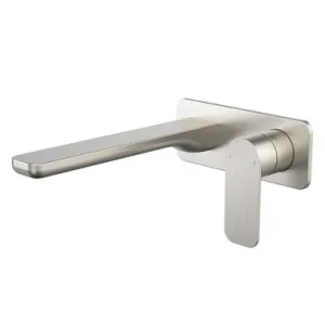 Luna II Easyswitch Wall Basin Or Bath Mixer (Complete Kit) 220mm | Made From Brass In Brushed Nickel By Caroma by Caroma, a Bathroom Taps & Mixers for sale on Style Sourcebook