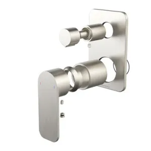 Luna II Easyswitch Bath Or Shower Mixer With Diverter Trim Kit (Only) | Made From Brass In Brushed Nickel By Caroma by Caroma, a Bathroom Taps & Mixers for sale on Style Sourcebook