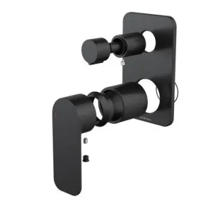 Luna II Easyswitch Bath Or Shower Mixer With Diverter Trim Kit (Only) | Made From Brass In Black By Caroma by Caroma, a Bathroom Taps & Mixers for sale on Style Sourcebook