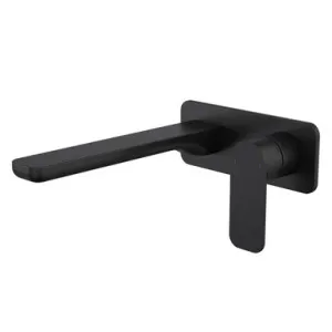 Luna II Easyswitch Wall Basin Or Bath Mixer (Complete Kit) 220mm | Made From Brass In Black By Caroma by Caroma, a Bathroom Taps & Mixers for sale on Style Sourcebook