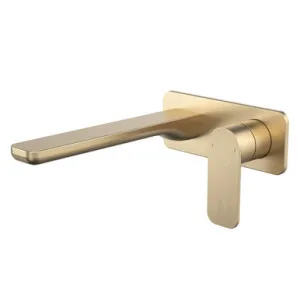 Luna II Easyswitch Wall Basin Or Bath Mixer (Complete Kit) 220mm Brushed | Made From Brass/Brushed Brass By Caroma by Caroma, a Bathroom Taps & Mixers for sale on Style Sourcebook