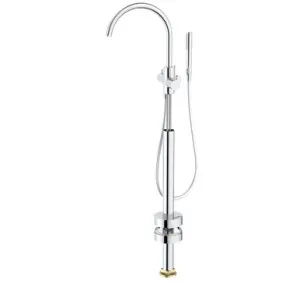 Liano II Freestanding Bath Filler With Hand Shower | Made From Brass In Chrome Finish By Caroma by Caroma, a Bathroom Taps & Mixers for sale on Style Sourcebook