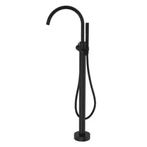 Liano II Freestanding Bath Filler With Hand Shower (Complete Kit) | Made From Brass In Matte Black By Caroma by Caroma, a Bathroom Taps & Mixers for sale on Style Sourcebook
