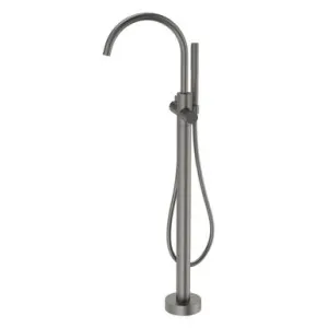 Liano II Freestanding Bath Filler With Hand Shower (Complete Kit) | Made From Brass In Gunmetal By Caroma by Caroma, a Bathroom Taps & Mixers for sale on Style Sourcebook
