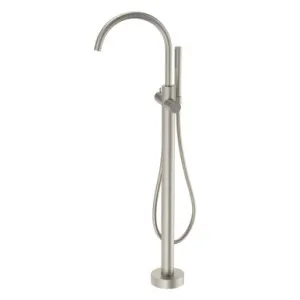 Liano II Freestanding Bath Filler With Hand Shower (Complete Kit) | Made From Brass In Brushed Nickel By Caroma by Caroma, a Bathroom Taps & Mixers for sale on Style Sourcebook