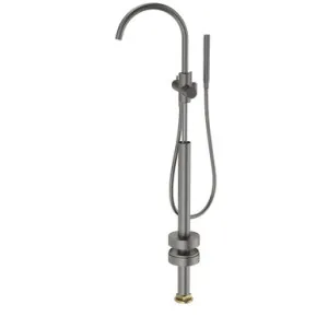 Liano II Freestanding Bath Filler With Hand Shower | Made From Brass In Gunmetal By Caroma by Caroma, a Bathroom Taps & Mixers for sale on Style Sourcebook