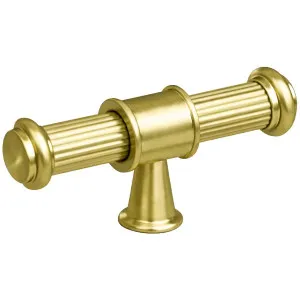 Turner Hastings Arla Verona T-Bar Cabinetry Handle - Brushed Brass VE75CB-BB by Turner Hastings, a Bathroom Storage Cabinets for sale on Style Sourcebook