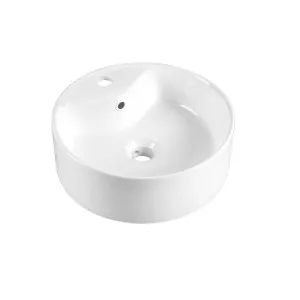 BT Arial Round Vessel Basin 1TH Gloss White 400 by BEAUMONTS, a Basins for sale on Style Sourcebook