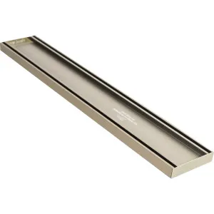 Lauxes STI21 Insert Brushed Nickel 3000x100x21 by Lauxes, a Shower Grates & Drains for sale on Style Sourcebook