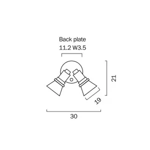 Telbix Comet 2 Light PAR38 Flood light IP44 - Black by Telbix, a Ceiling Fans for sale on Style Sourcebook