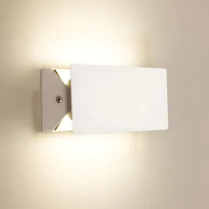 Oriel Lighting Nimmo Modern Tiltable Up/Down LED Wall Light - White by Oriel Lighting, a Wall Lighting for sale on Style Sourcebook