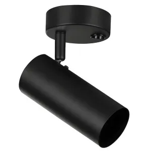 Oriel Lighting Ultra Minimalist Adjustable Head Spotlight with Switch - Black by Oriel Lighting, a Wall Lighting for sale on Style Sourcebook