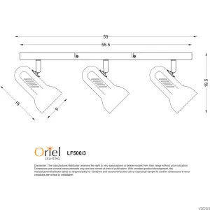 Oriel Lighting Profile White Classic Adjustable Head Spotlight - 3 Light by Oriel Lighting, a Wall Lighting for sale on Style Sourcebook
