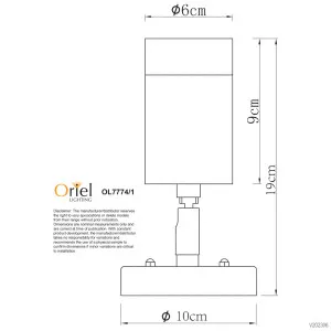 Oriel Lighting Zeta Single Outdoor Spotlight with Adjustable Cylindrical Head - Black by Oriel Lighting, a Wall Lighting for sale on Style Sourcebook