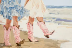 Beach Cow Girls, Style B by Gioia Wall Art, a Prints for sale on Style Sourcebook