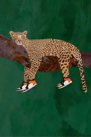 Leopard Chill by Gioia Wall Art, a Prints for sale on Style Sourcebook