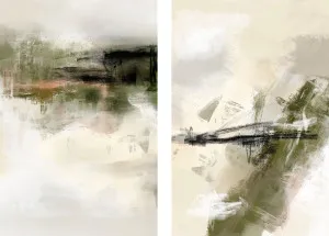 Green And Beige, Style A & B, Set Of 2 by Gioia Wall Art, a Prints for sale on Style Sourcebook