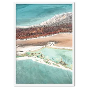 Shark Bay Aerial Beach View IV - Art Print by Print and Proper, a Prints for sale on Style Sourcebook