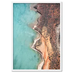 Shark Bay Aerial Beach View VI - Art Print by Print and Proper, a Prints for sale on Style Sourcebook