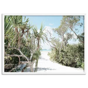 Whitehaven Beach Entrance Landscape - Art Print by Print and Proper, a Prints for sale on Style Sourcebook