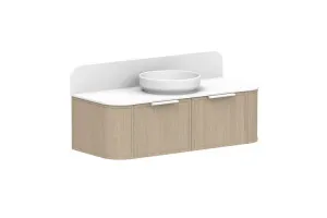 Flo 1200 Centre Bowl Vanity, Coastal Oak by ADP, a Vanities for sale on Style Sourcebook