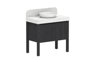 Harper 900 Centre Bowl Vanity, With Legs, Estella Oak by ADP, a Vanities for sale on Style Sourcebook