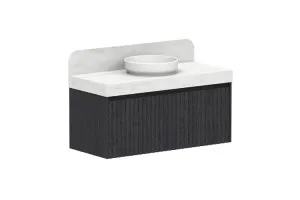 Harper 1135 Centre Bowl Vanity, Wall Hung, Estella Oak by ADP, a Vanities for sale on Style Sourcebook