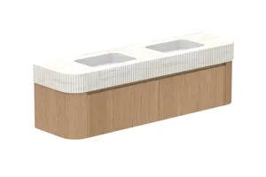 Surry 1800 Wall Hung Double Bowl, Wall Hung, Boston Oak, Imperial by ADP, a Vanities for sale on Style Sourcebook