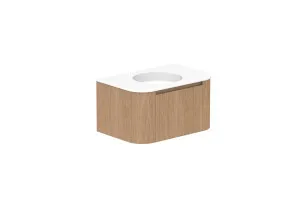 Surry 750 Wall Hung Centre Bowl, Wall Hung, Boston Oak, Matte Ceramic by ADP, a Vanities for sale on Style Sourcebook