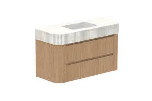 Thea 1200 Wall Hung Centre Bowl, Wall Hung, Boston Oak, Imperial by ADP, a Vanities for sale on Style Sourcebook