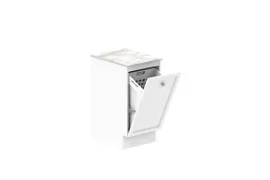Door & Hamper 450 Floor Cabinet - Matte White Polyurethane by ADP, a Laundry for sale on Style Sourcebook