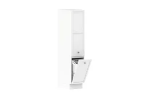 Door & Hamper 450 Tall Cabinet - Matte White Polyurethane by ADP, a Laundry for sale on Style Sourcebook