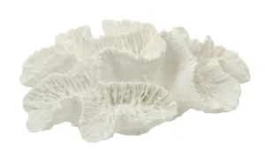 White Flower Coral Resin Sculpture by Coast to Coast/Hamptons Collection, a Statues & Ornaments for sale on Style Sourcebook