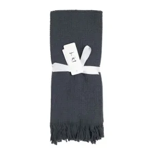 J.Elliot Camilla set of 2 waffle bath hand towels coal by J Elliot, a Towels & Washcloths for sale on Style Sourcebook