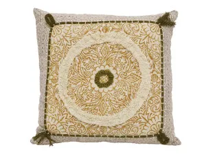 Mandala Embroidered Cushion Multi Colour 45X45CM by Robert Mark, a Cushions, Decorative Pillows for sale on Style Sourcebook