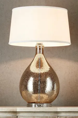 Brompton Table Lamp with Linen Shade Silver by Florabelle Living, a Lamps for sale on Style Sourcebook