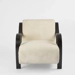 Apollo Armchair Ivory & Black by Florabelle Living, a Chairs for sale on Style Sourcebook