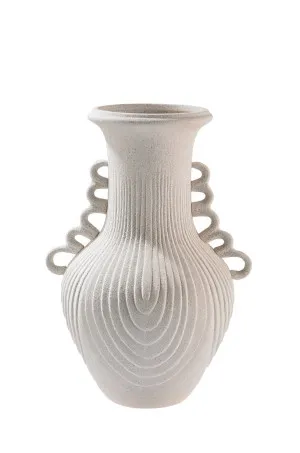 Maya White Ceramic Vase 25X35CM by Robert Mark, a Vases & Jars for sale on Style Sourcebook
