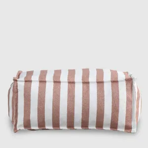 Lola Ottoman Terracotta Stripe by Florabelle Living, a Ottomans for sale on Style Sourcebook
