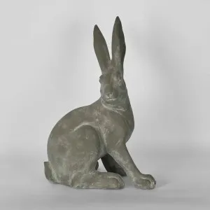 Henry Hare Sitting Large Sculpture Grey by House of Walton, a Statues & Ornaments for sale on Style Sourcebook