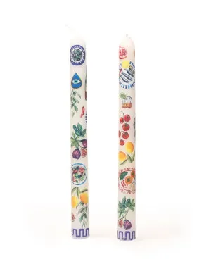 Tapered Candle Set Mediterranean Summer by La La Land, a Candles for sale on Style Sourcebook