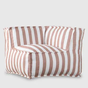 Lola Sofa Corner Section Terracotta Stripe by Florabelle Living, a Outdoor Sofas for sale on Style Sourcebook
