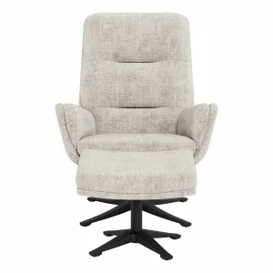 Sutton Recliner Chair + Ottoman in Juto Beige / Black by OZ Design, a Chairs for sale on Style Sourcebook