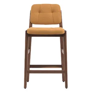 De La Espada Capo Bar Stool - Danish Oiled Walnut and Vidar 472 Upholstery 780P-DOWVIDA472 by De La Espada, a Chairs for sale on Style Sourcebook